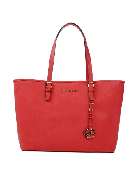 michael kors red tote handbag|macy's Michael Kors Tote handbags.